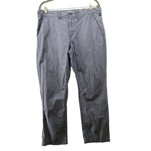 Express Slim Fit Finn Pants Mens 33x30 (33x29) Blue Lightweight Flat Front